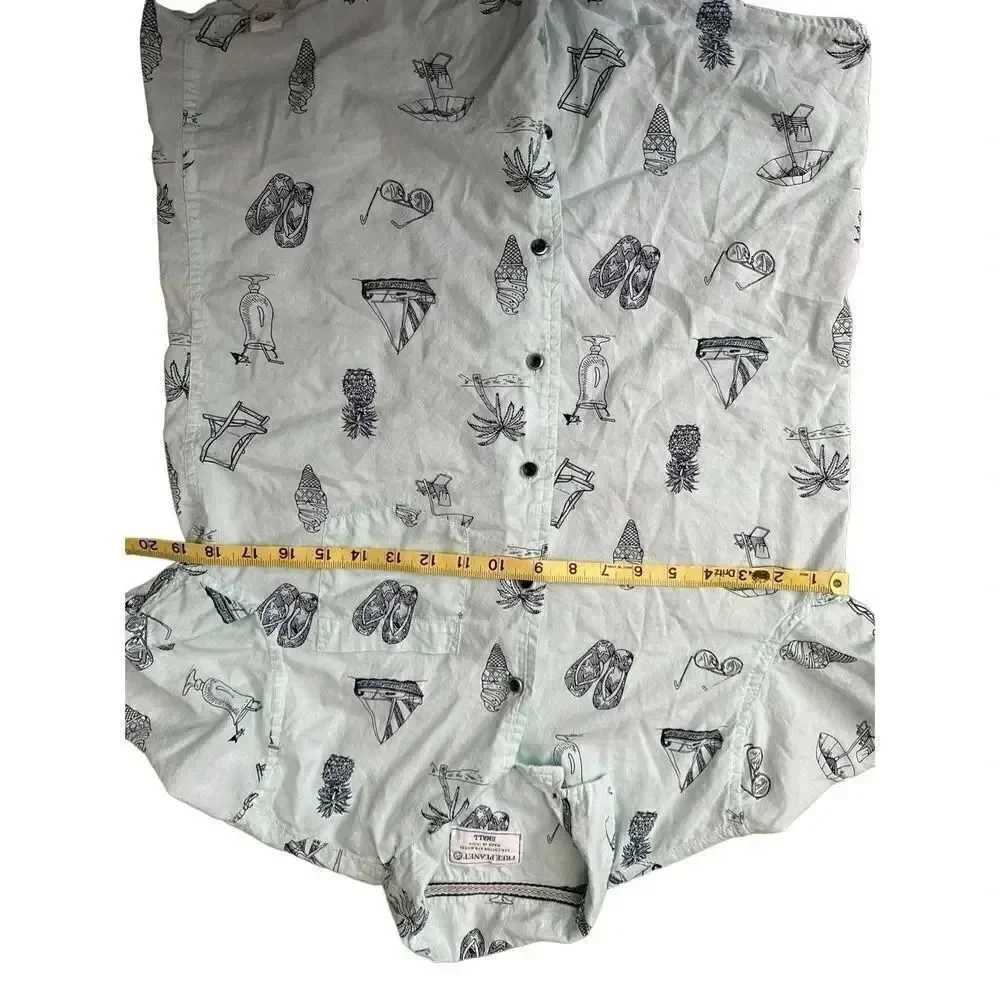 Free planet short sleeve button up - Picture 6 of 8